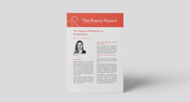 New Revay Report – The Impact of Weather on Productivity