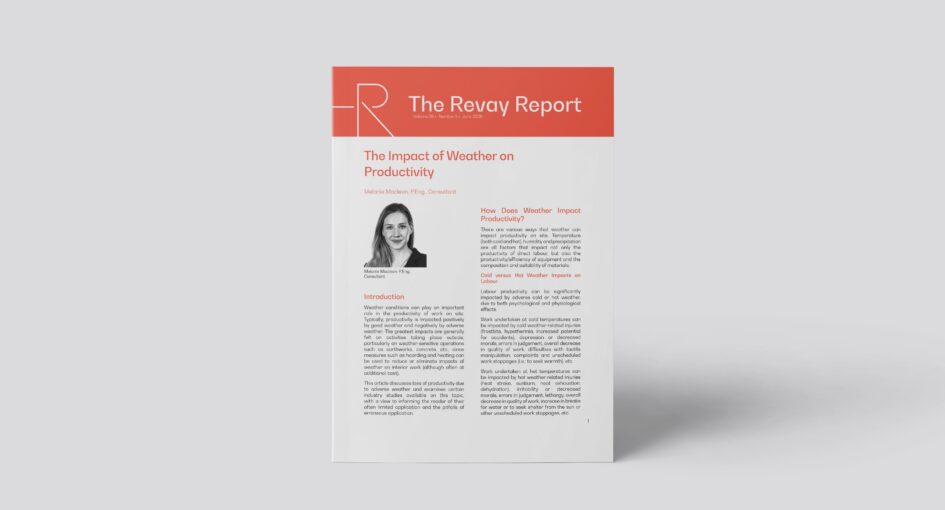 New Revay Report – The Impact of Weather on Productivity
