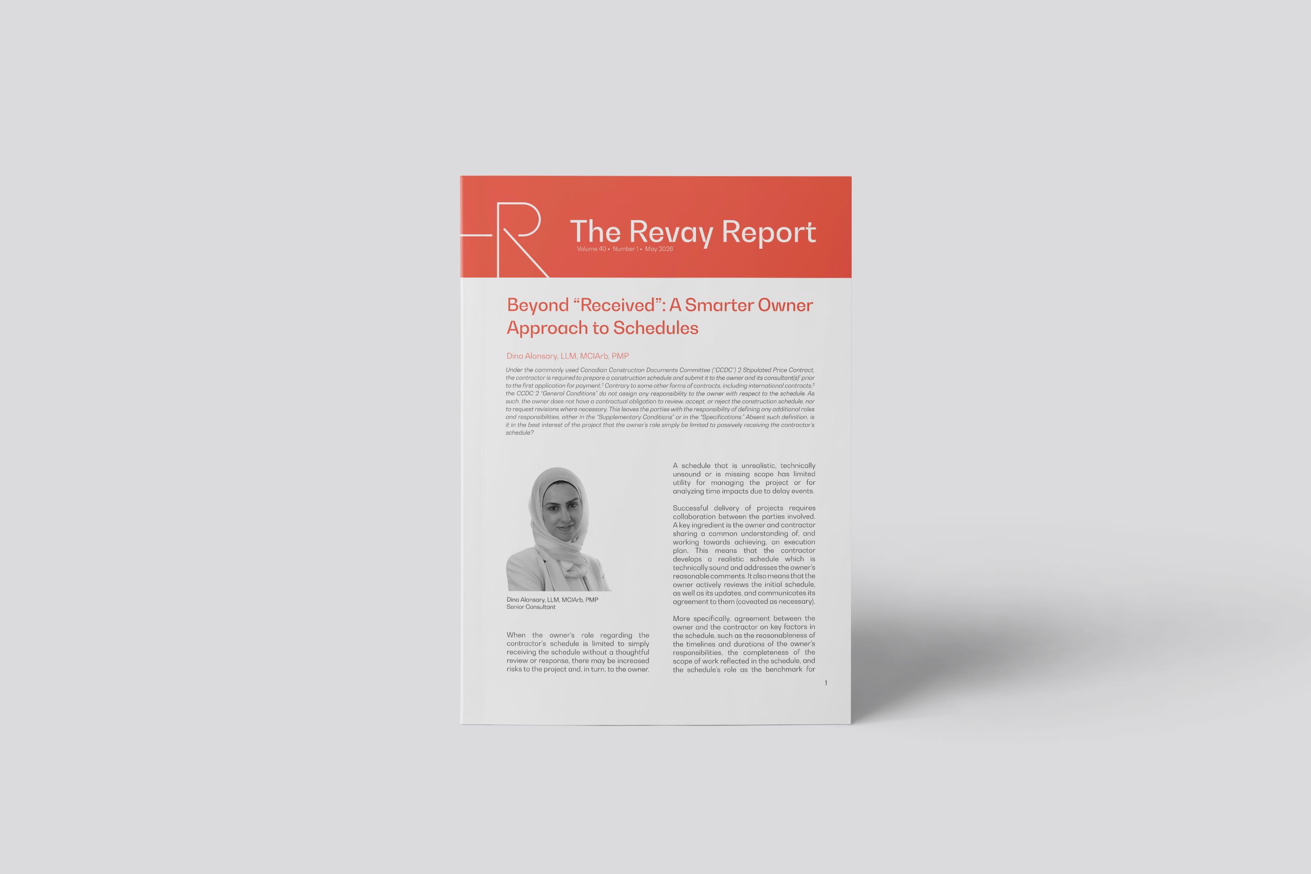 New Revay Report – Beyond “Received”: A Smarter Owner Approach to Schedules